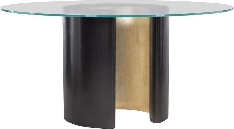 Ray Dining Table With 48" Dia Glass
