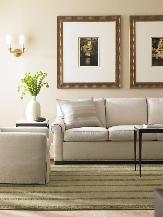 Silhouettes M2m Sofa With Lawson Raised Panel Arm