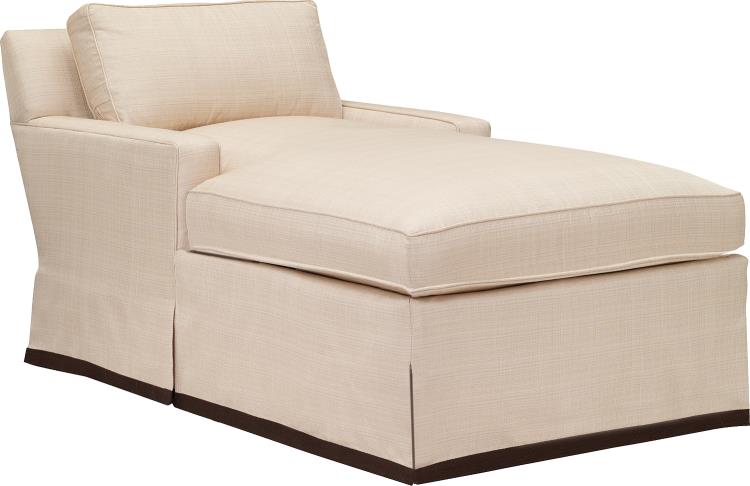Silhouettes M2m Chaise With Medium Square Arm (Dressmaker)