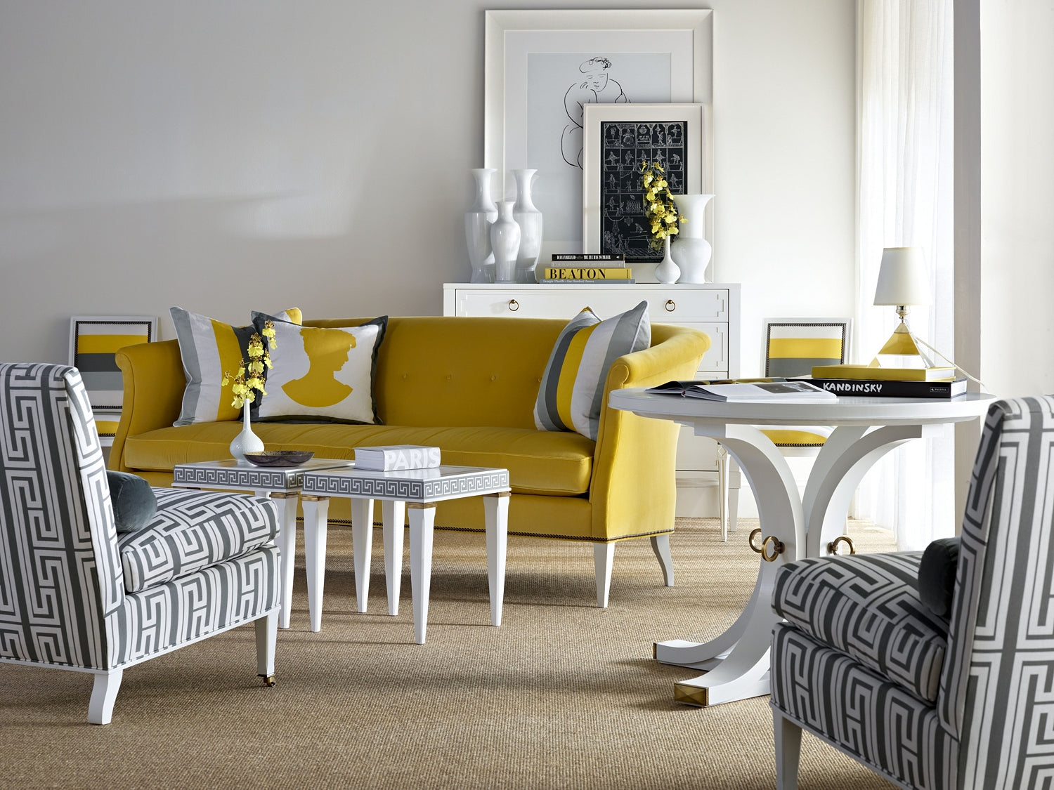 ALBERT SOFA in Mahogany Solids - Hickory Chair