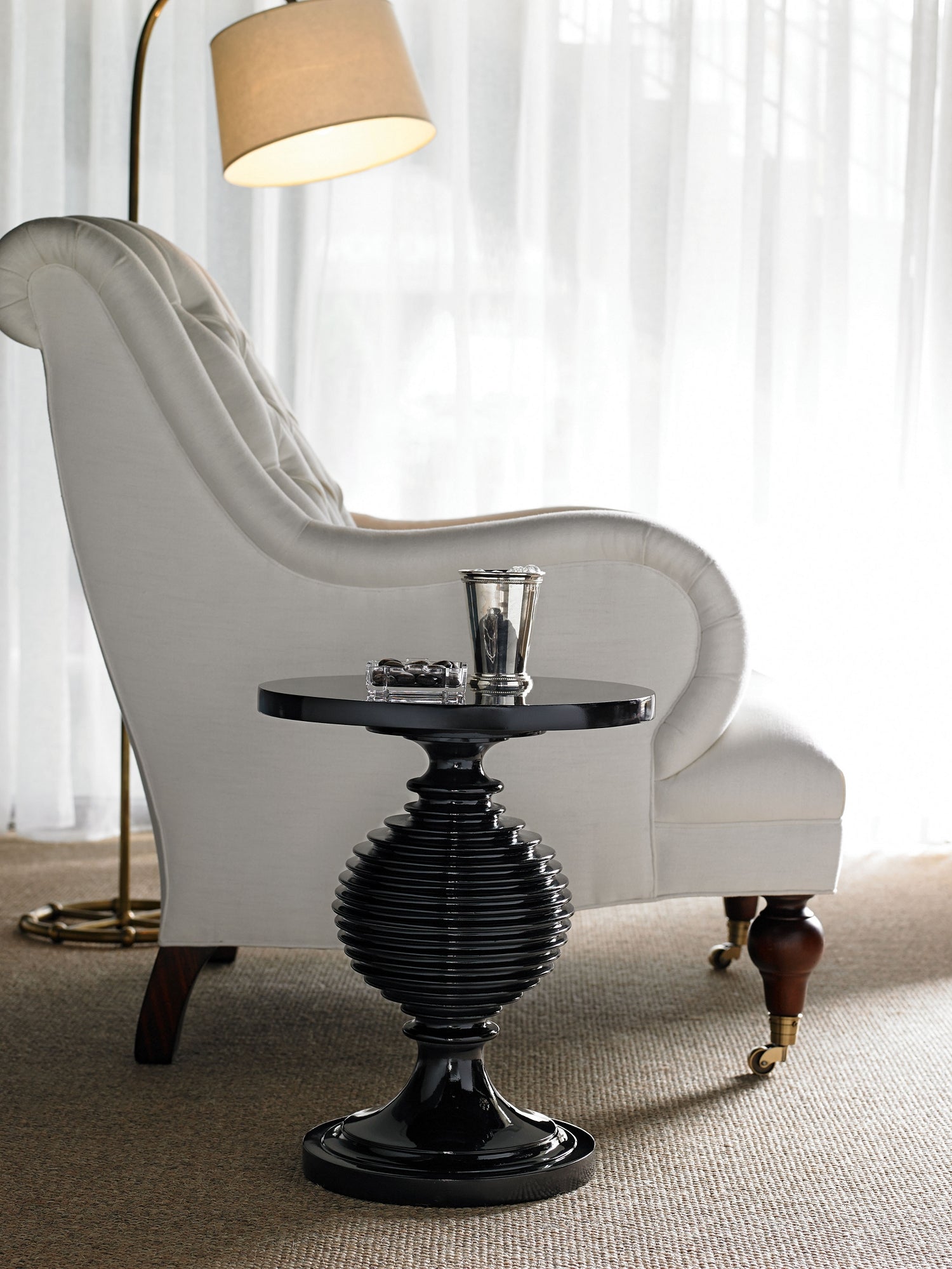 SERENA SIDE TABLE in Composite Materials - Hickory Chair