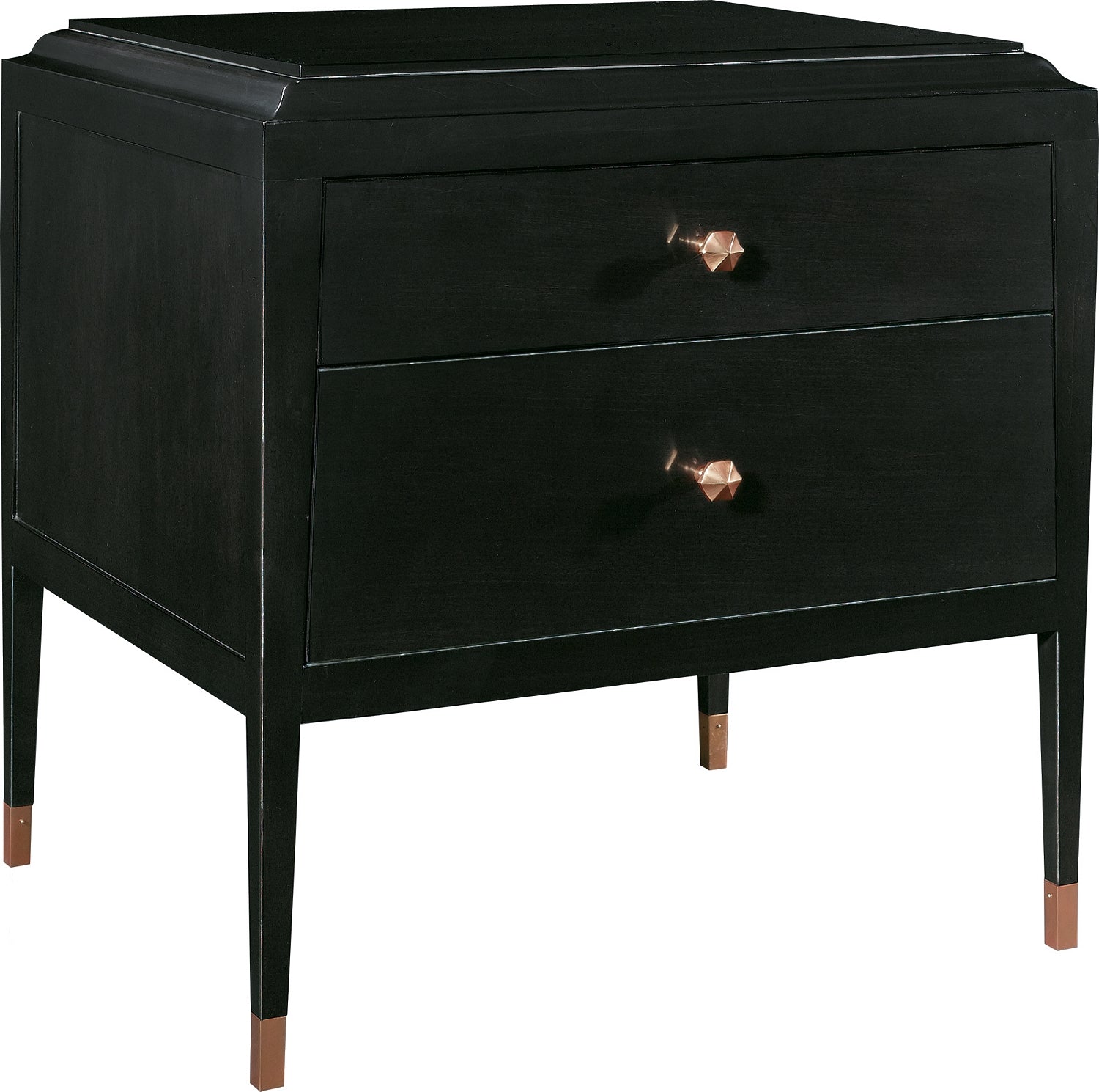 ANDREW SIDE TABLE / NIGHTSTAND in Primavera Veneers, Maple Solids - Hickory Chair
