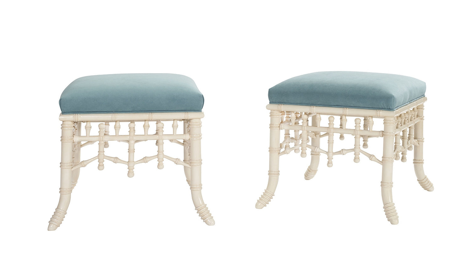 FAUX BAMBOO BENCH
