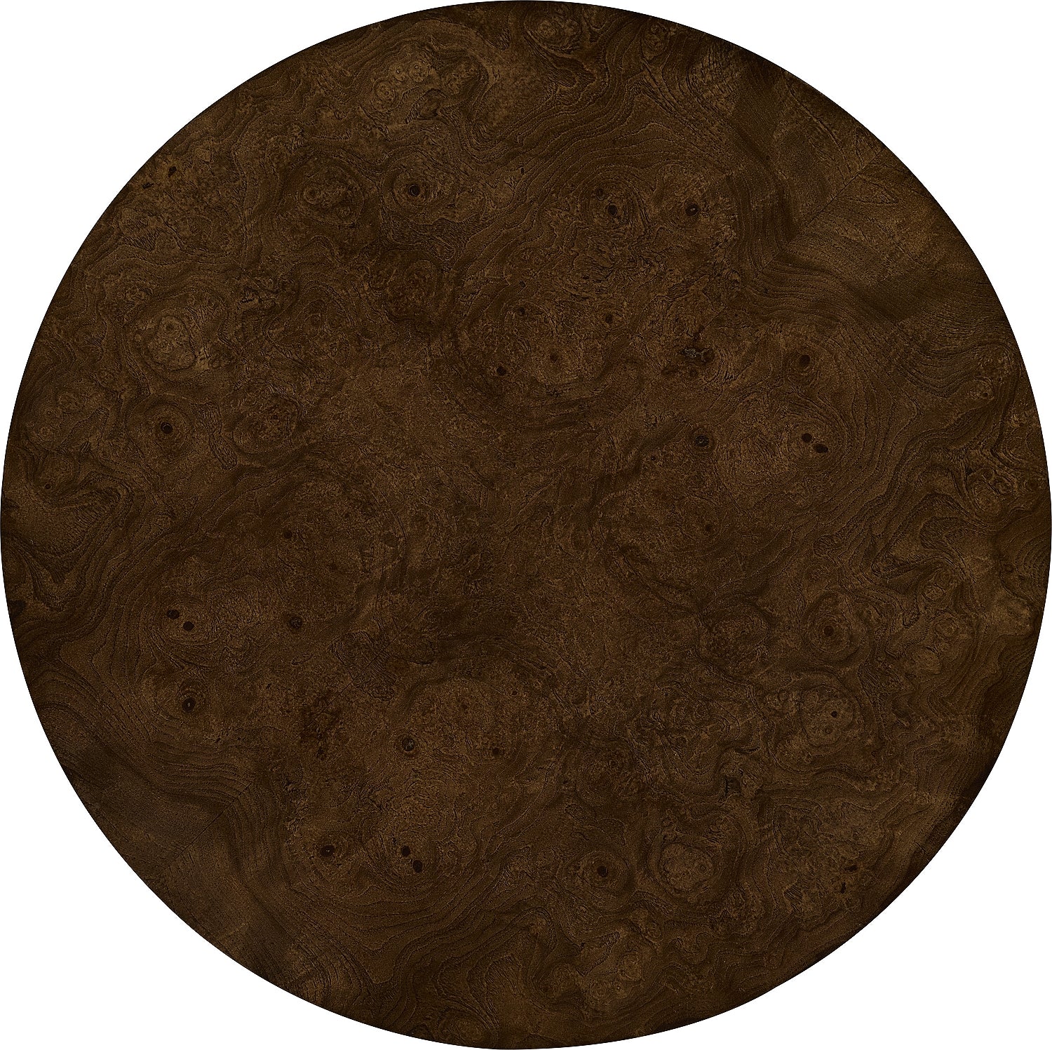 EUGENE SPOT TABLE in Olive Ash Burl Veneers, Maple Solids - Hickory Chair