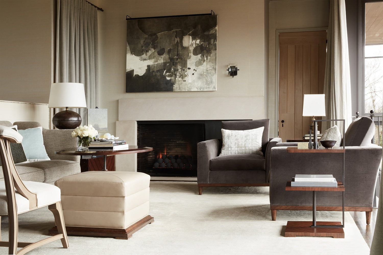 KNOLE SOFA in Walnut Solids - Hickory Chair