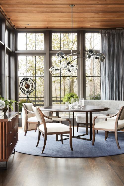 Saber Leg Dining Arm Chair