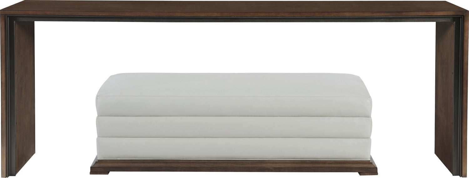 WEIR CONSOLE 96" in Steel, Quarter Ash Veneers, Poplar Solids - Hickory Chair