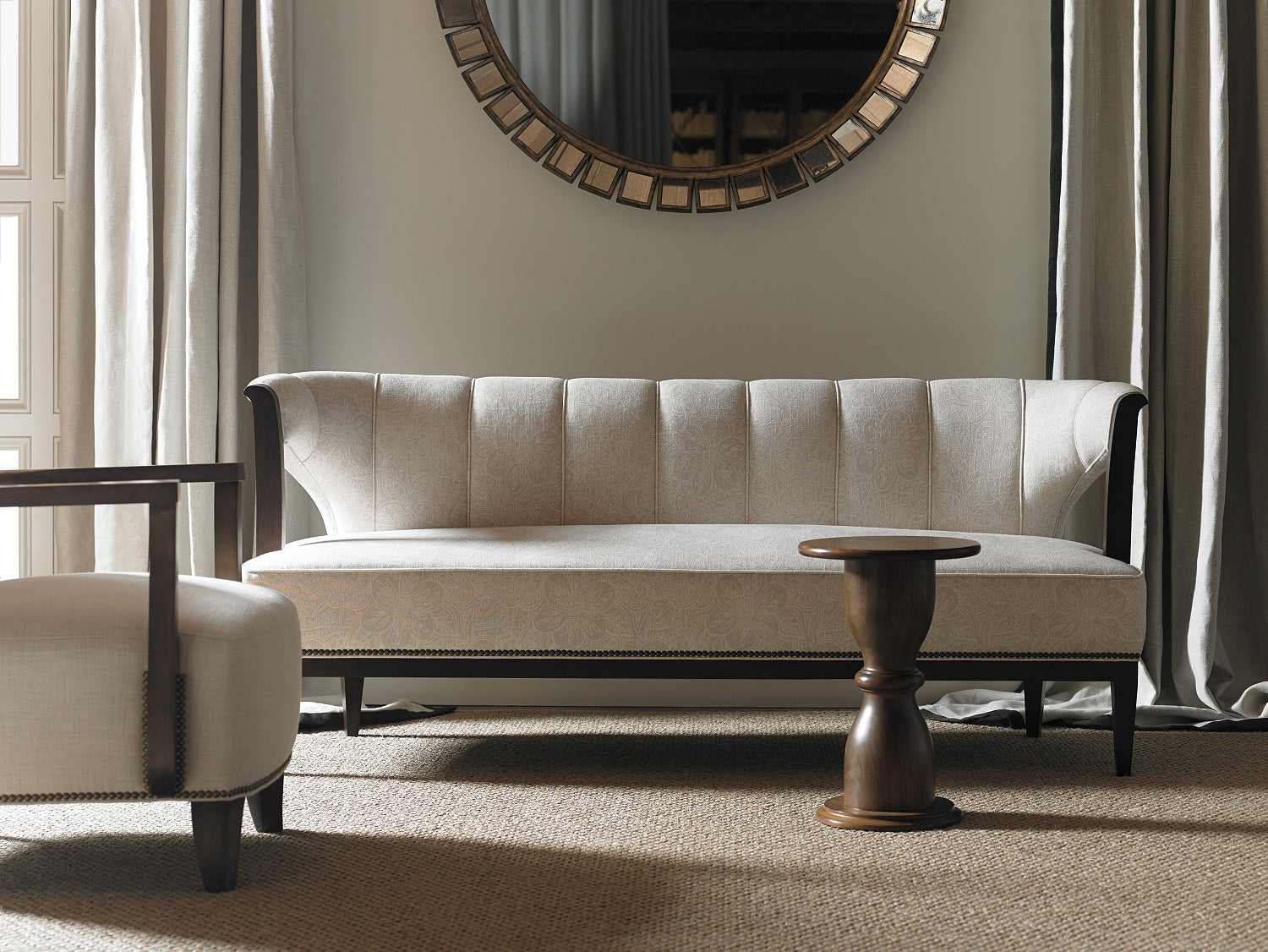 BYRON SETTEE in Mahogany Solids - Hickory Chair