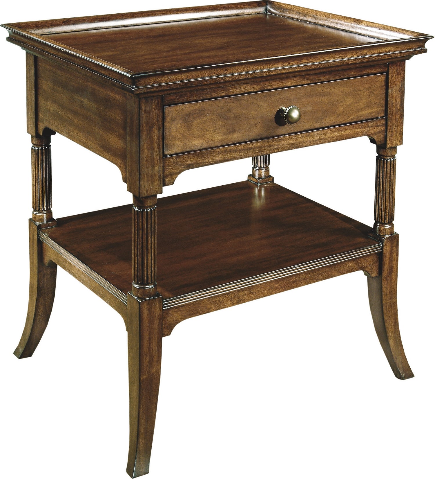 CALLA SIDE TABLE in Mahogany Veneers, Mahogany Solids - Hickory Chair