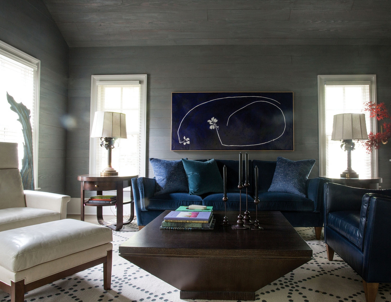 Anderson Ottoman in Maple Solids - Hickory Chair