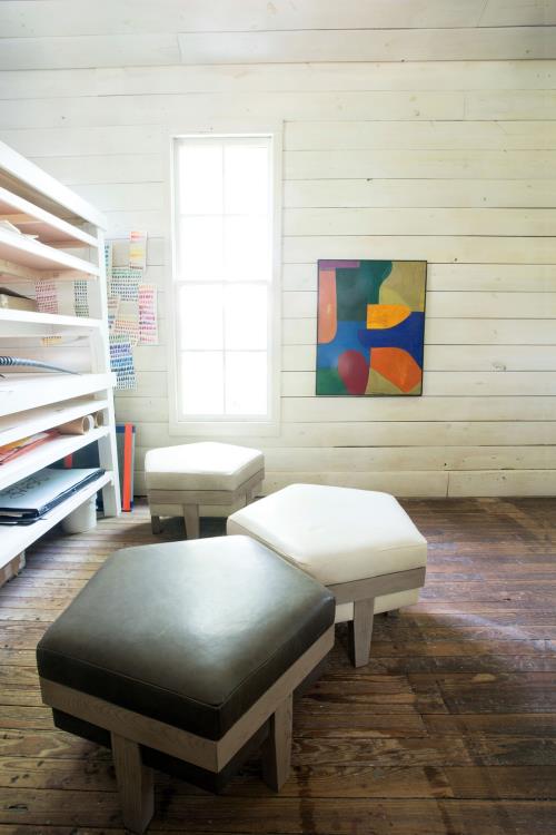 Rose Ottoman