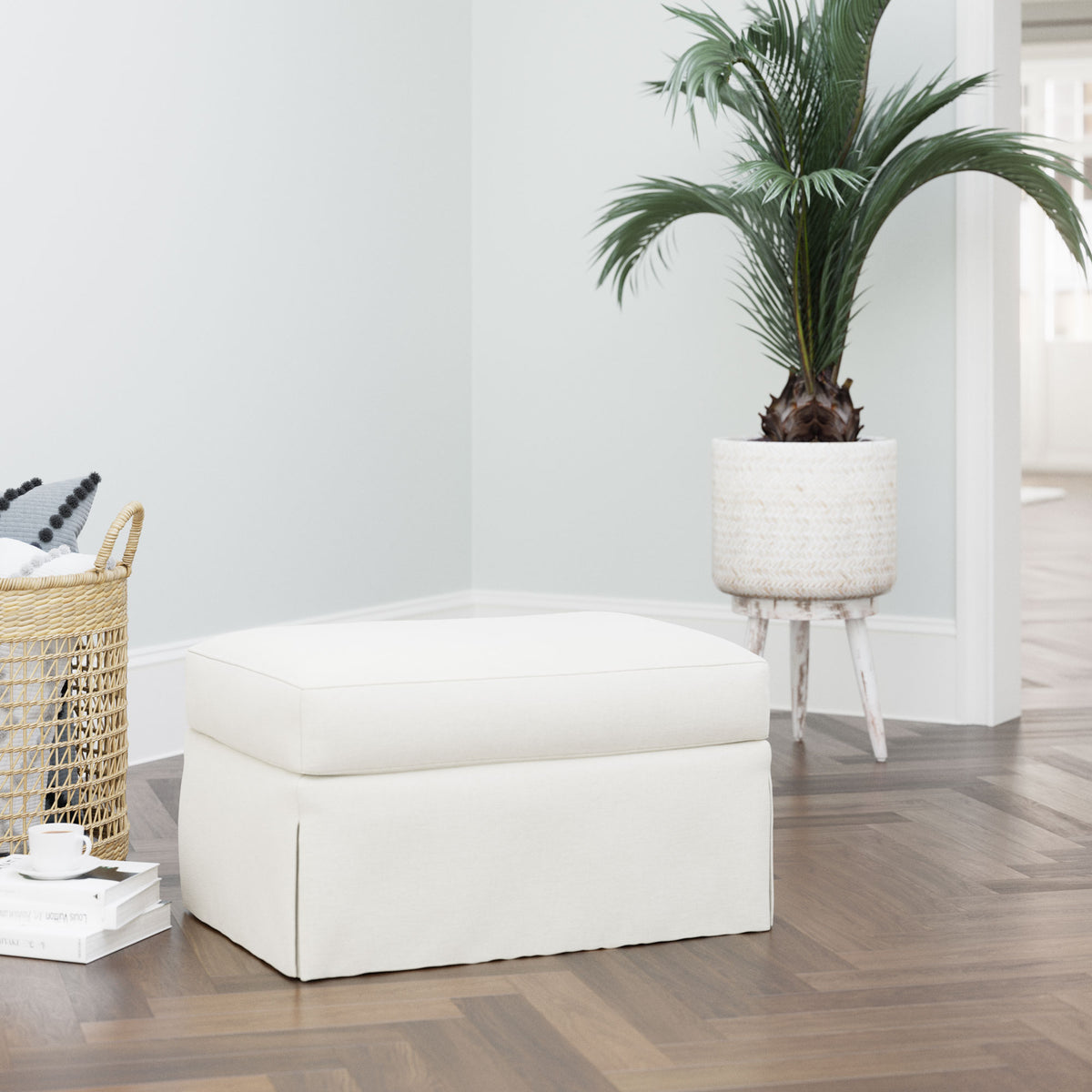 Betsy Skirted Ottoman
