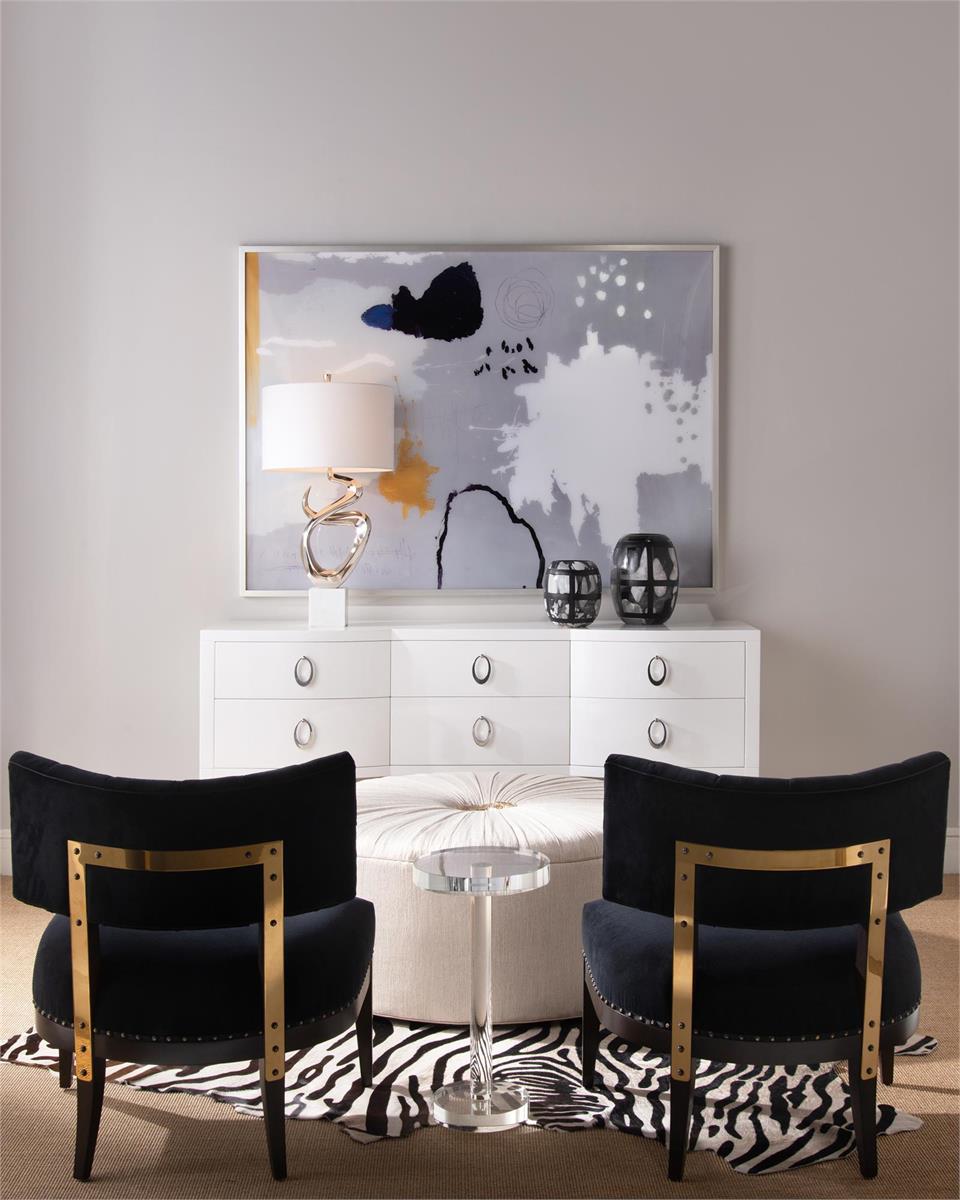 Round Crystal Martini Table by John Richard | Sutter & Vale