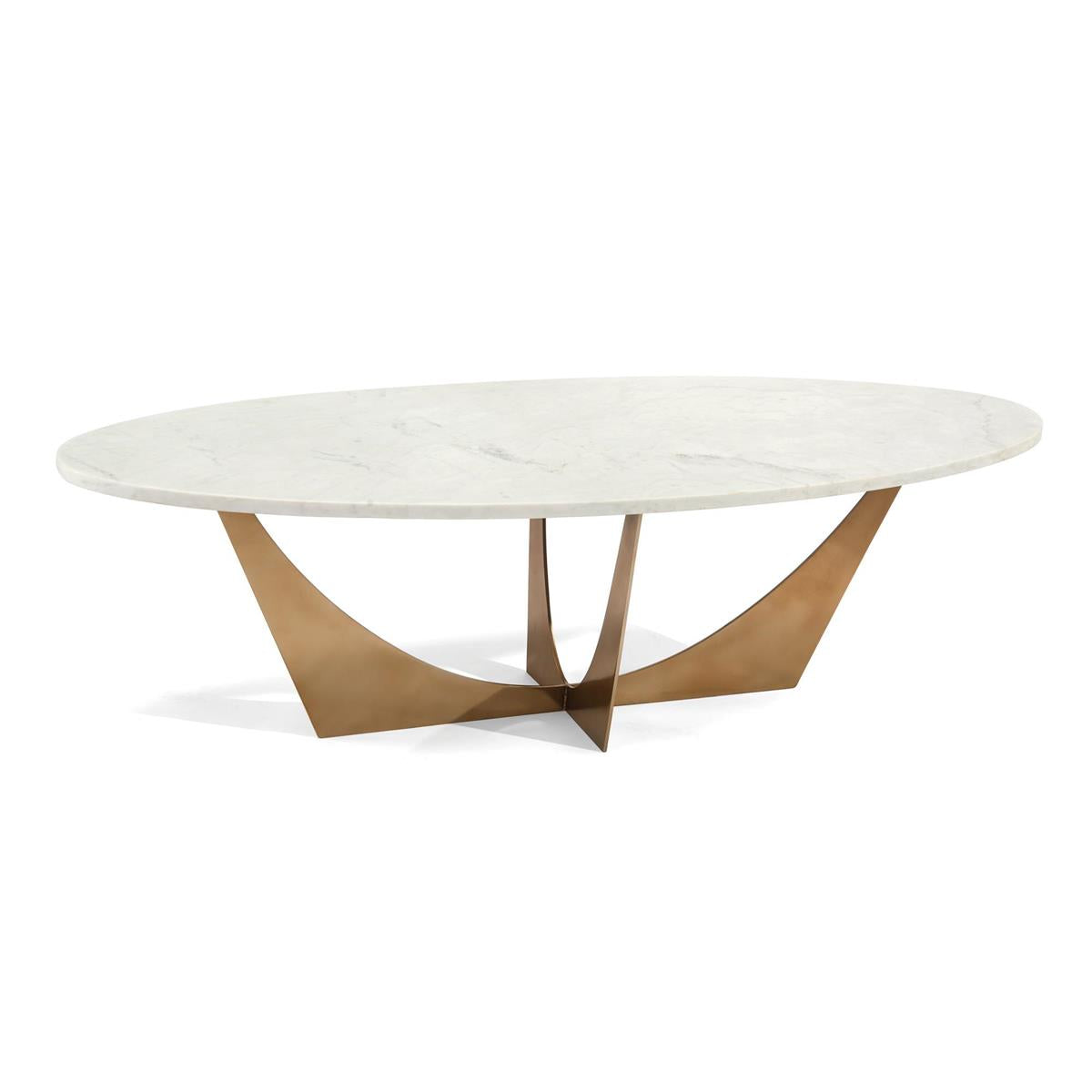 Marble And Brass Cocktail Table by John Richard | Sutter & Vale