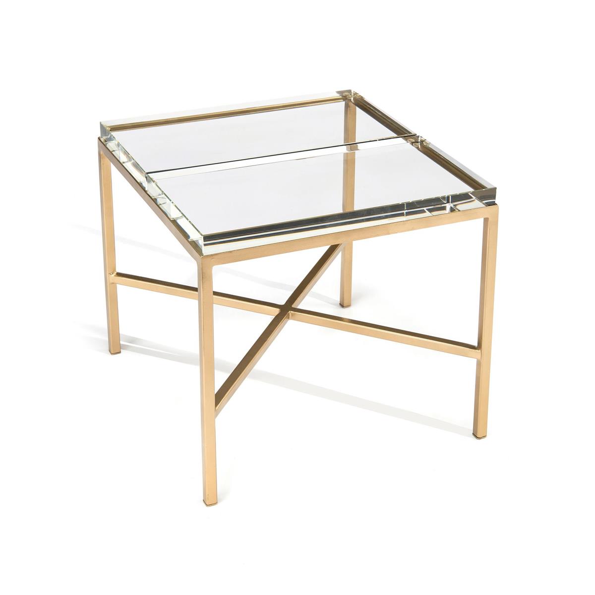 Double-Glass Block Bunching Table by John Richard | Sutter & Vale