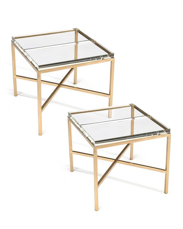 Double-Glass Block Bunching Table by John Richard | Sutter & Vale