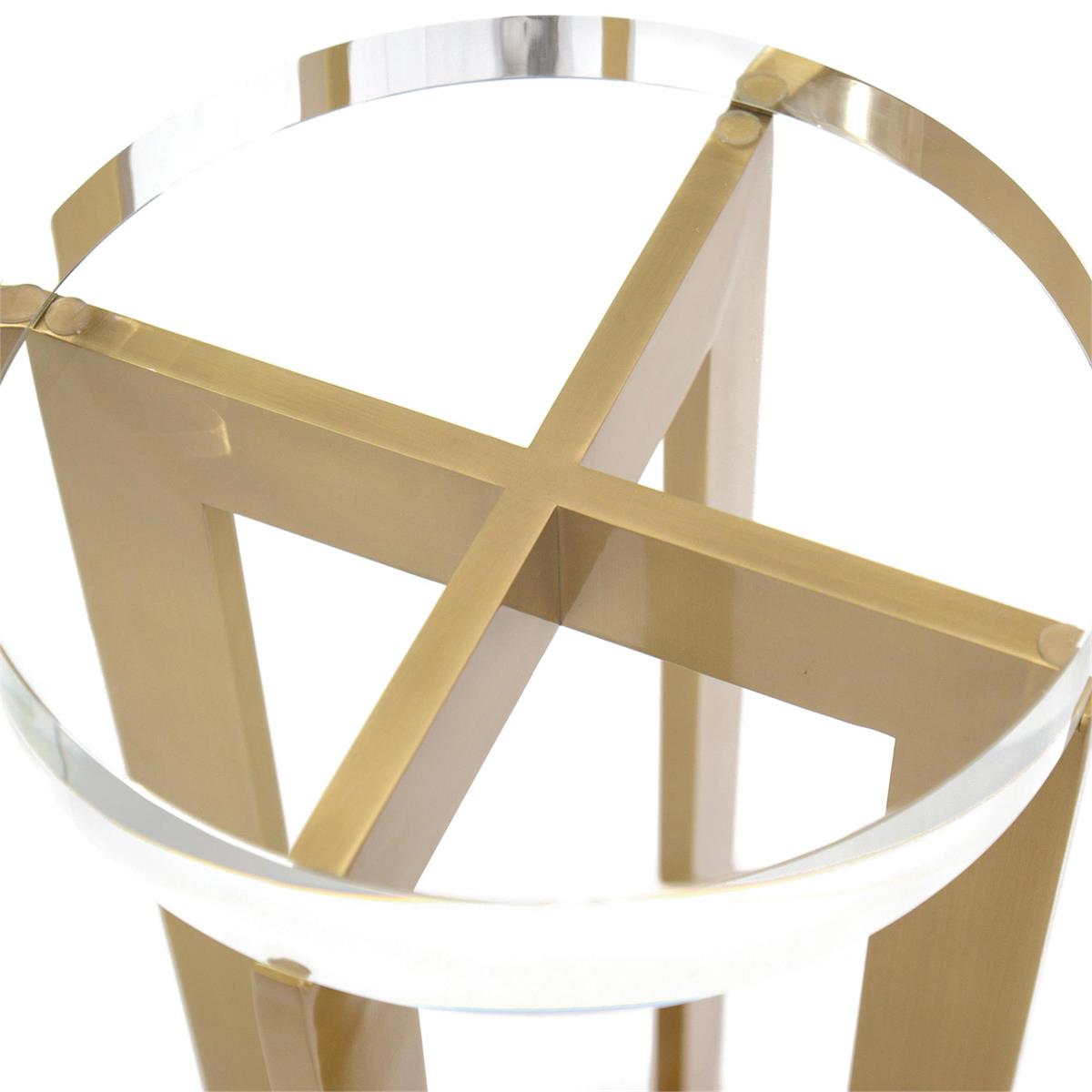 Brass And Crystal Martini Table by John Richard | Sutter & Vale