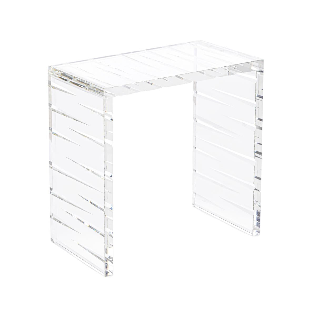 Cut Crystal Side Table – Art by John Richard | Sutter & Vale