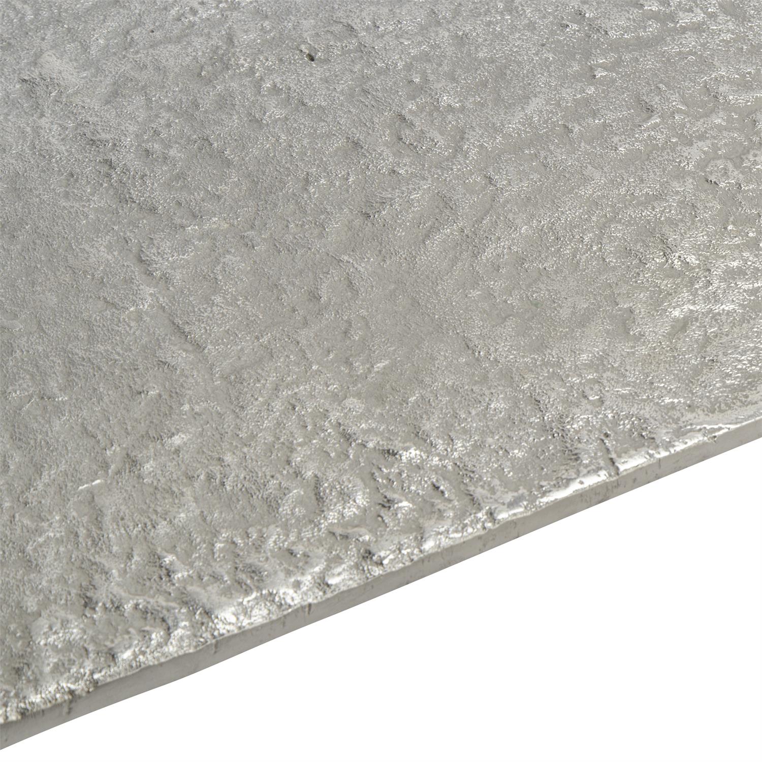 Cocktail Table In Textured Nickel