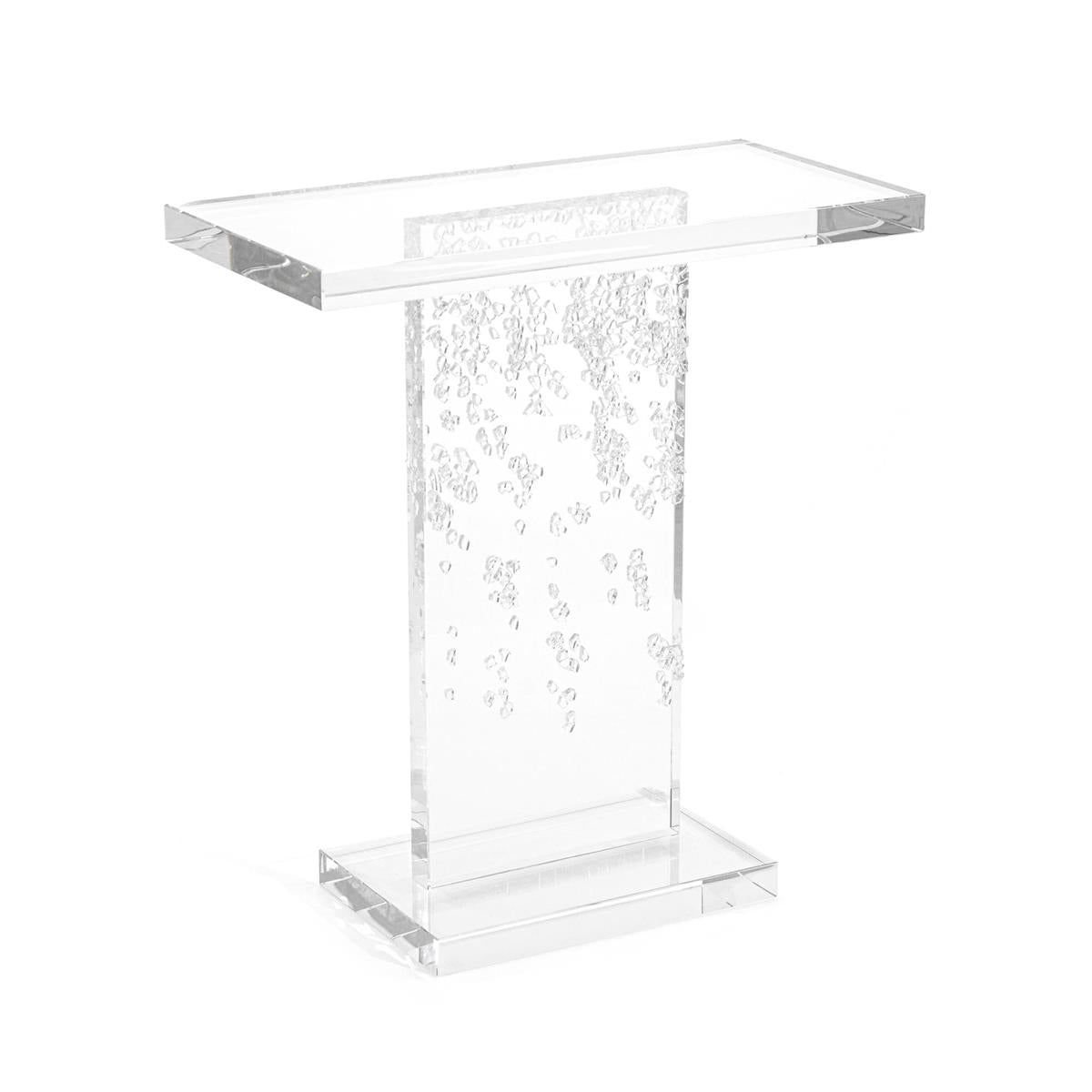 Crystal Glass Drops Accent Table – Art by John Richard | Sutter & Vale