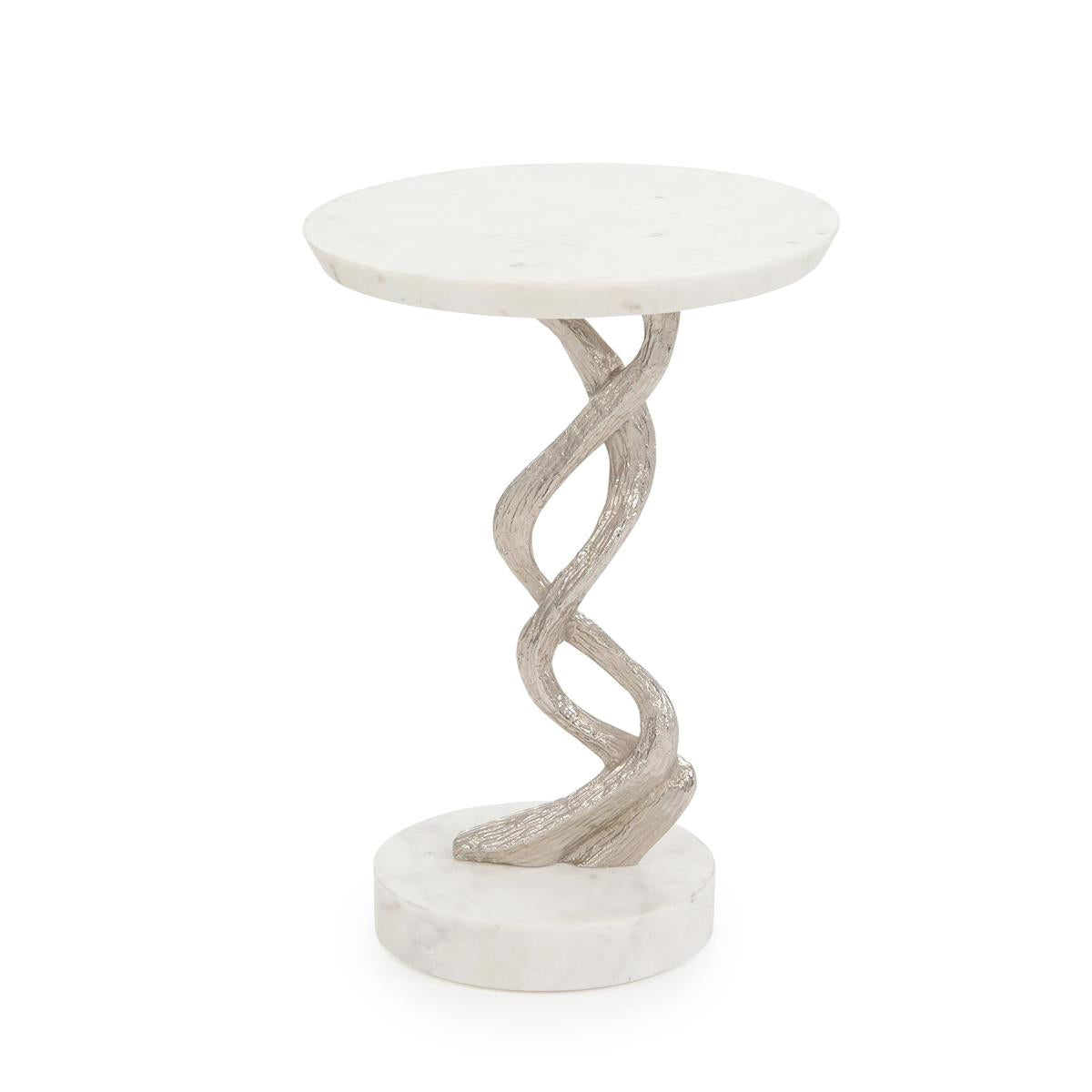 Windswept Martini Table, Silver – Art by John Richard | Sutter & Vale