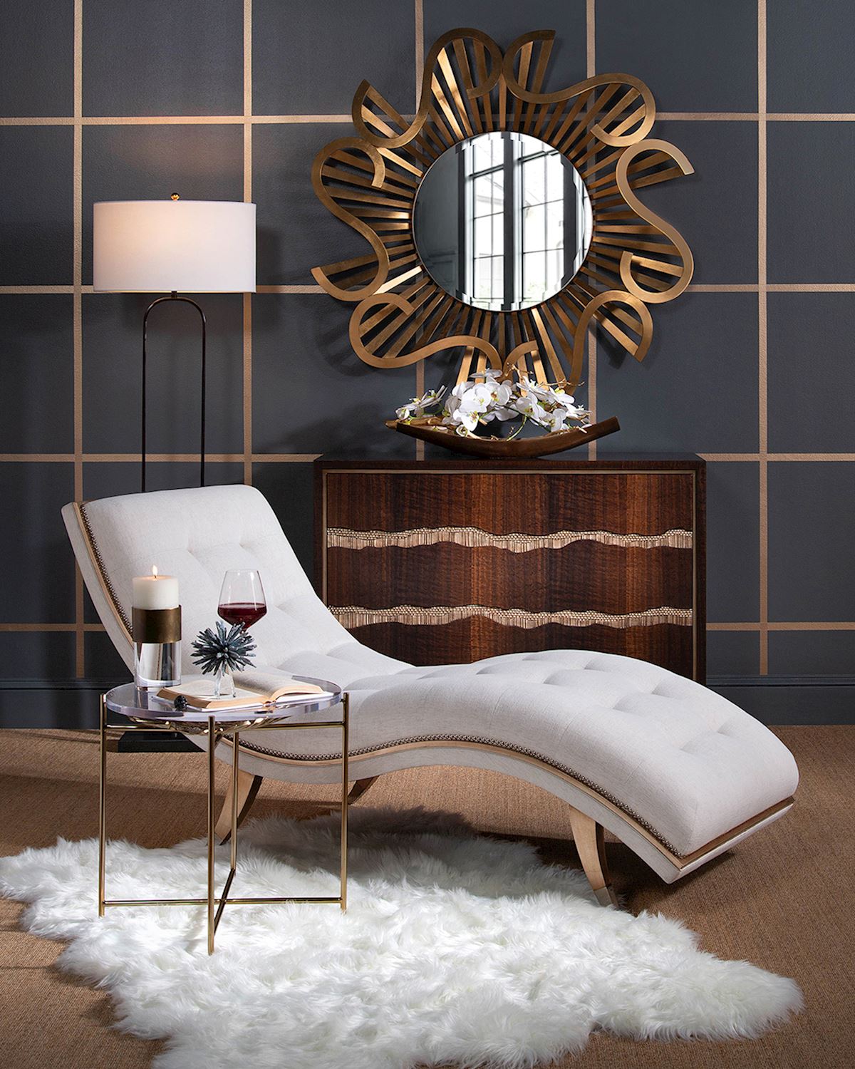 Palm Side Table – Art by John Richard | Sutter & Vale