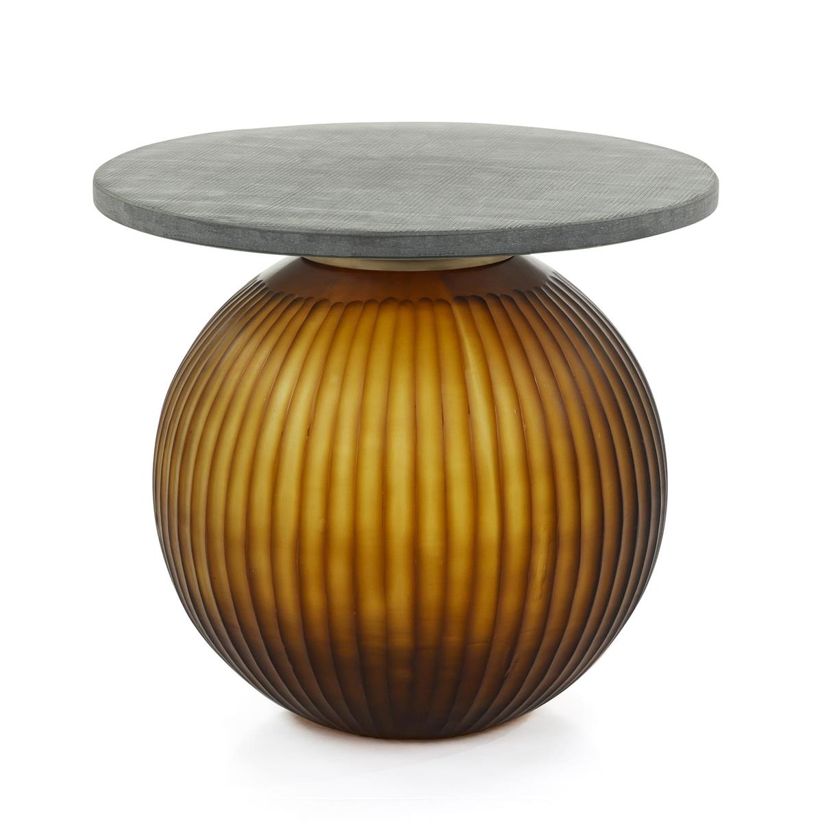 Jali Side Table, Small Amber – Art by John Richard | Sutter & Vale