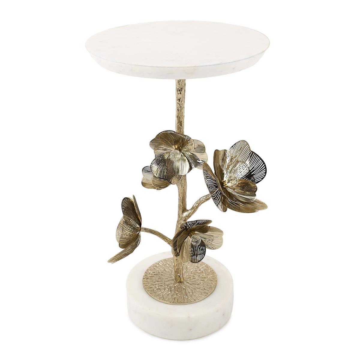 Golden Camellia Accent Table by John Richard | Sutter & Vale