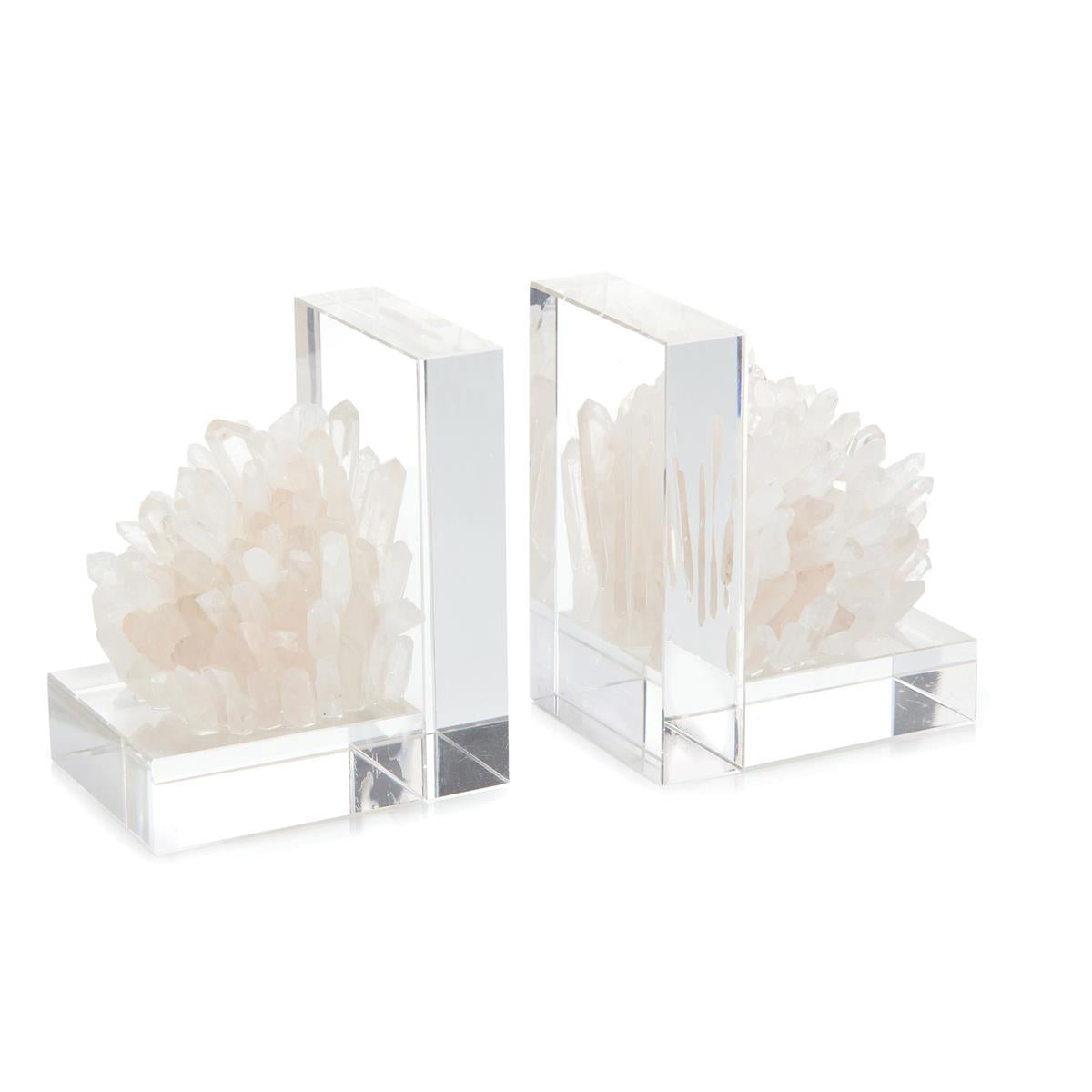 Quartz Crystal Bookends, Set of Two – Art by John Richard | Sutter & Vale
