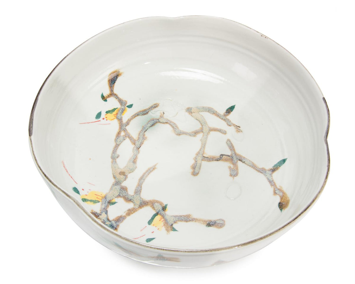 Twigs and Teal Bowl I