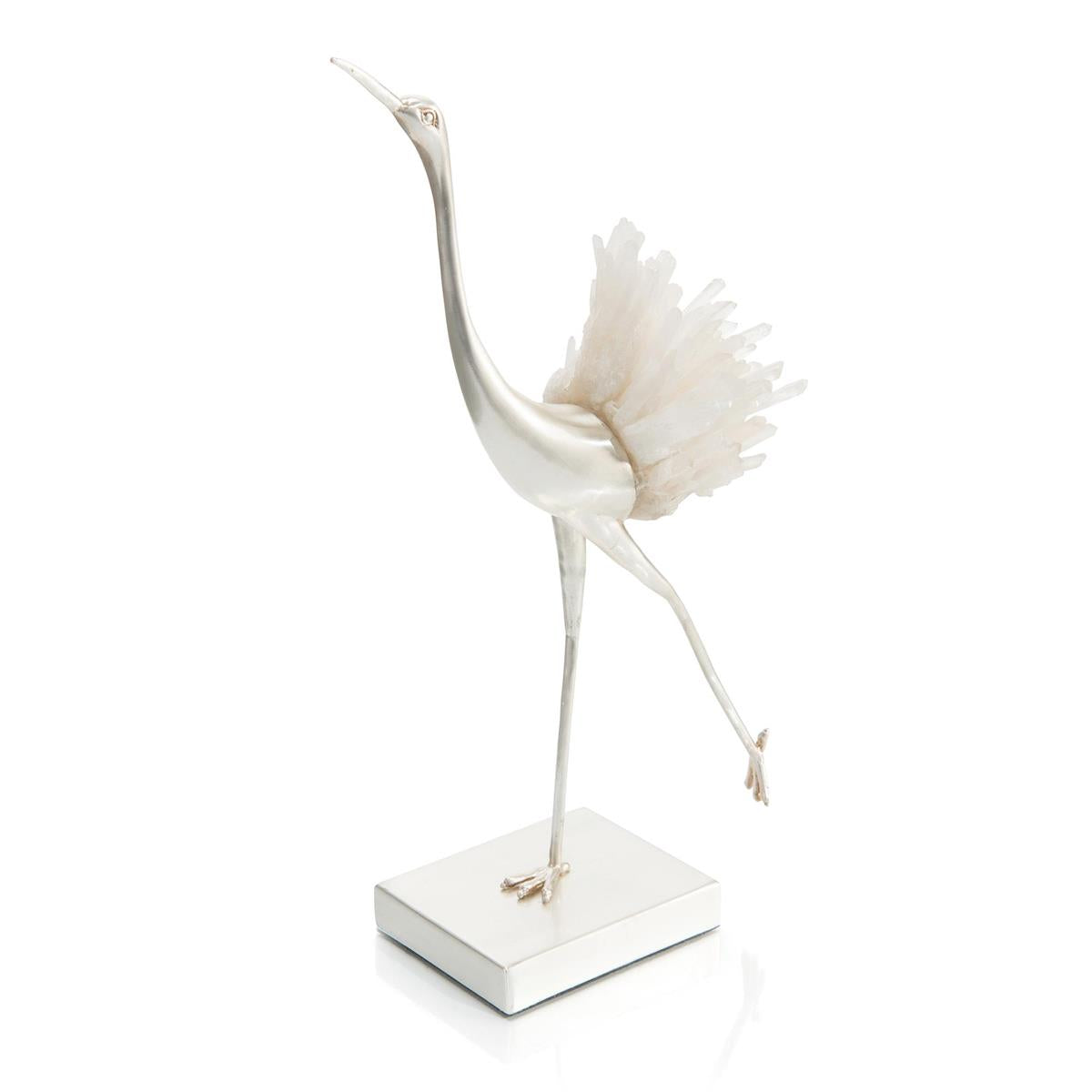 Stone, Quartz Egret Stretching by John Richard | Sutter & Vale