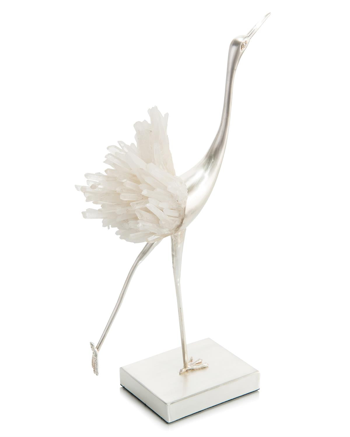 Stone, Quartz Egret Stretching
