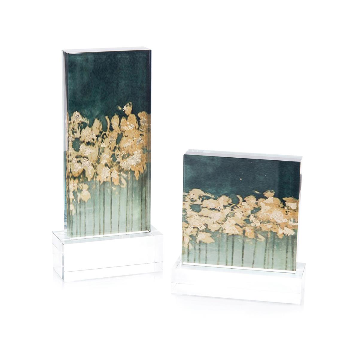 Set of Two Gold Over Teal – Art by John Richard | Sutter & Vale