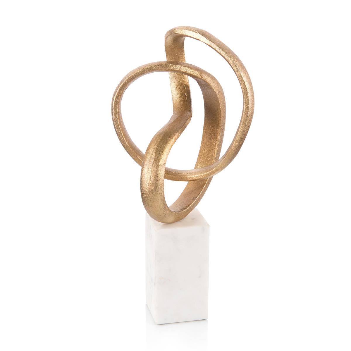 Intertwined Sculpture In Gold – Art by John Richard | Sutter & Vale