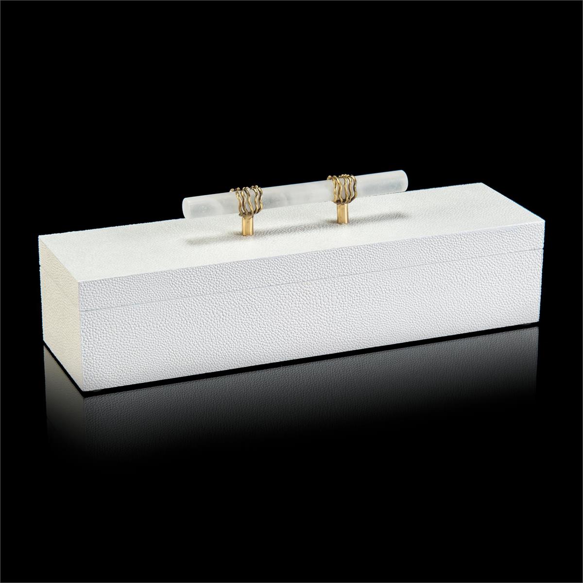 White Box with Alabaster Handle – Art by John Richard | Sutter & Vale