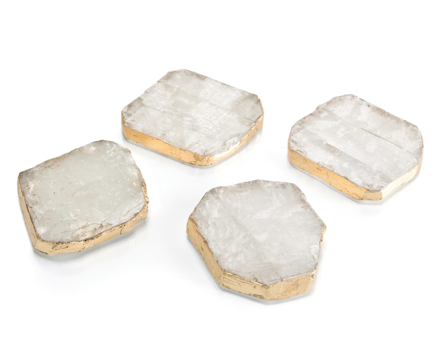 Selenite Coasters, Set of Four