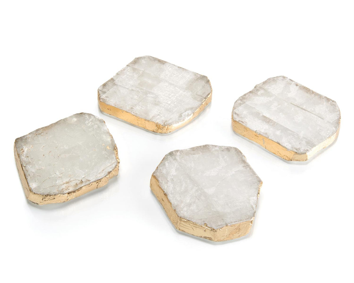 Selenite Coasters, Set of Four