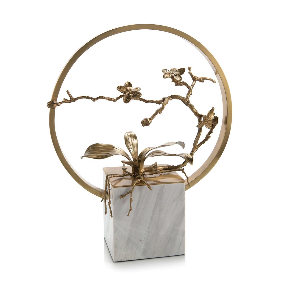 Antique Brass Tabletop Orchid by John Richard | Sutter & Vale