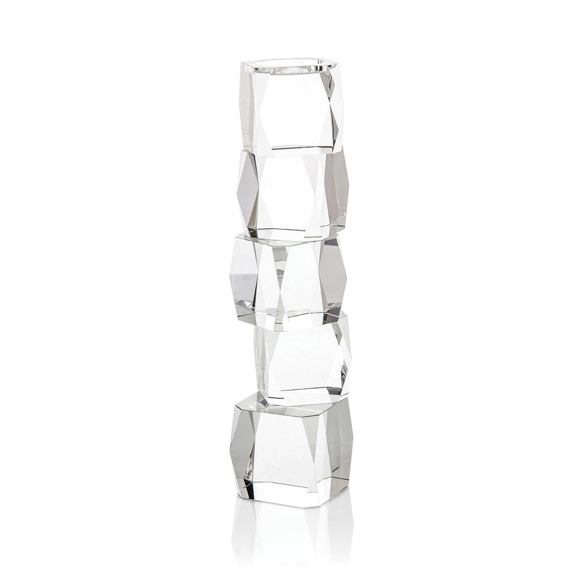 Crystal Cubist Candleholder by John Richard | Sutter & Vale