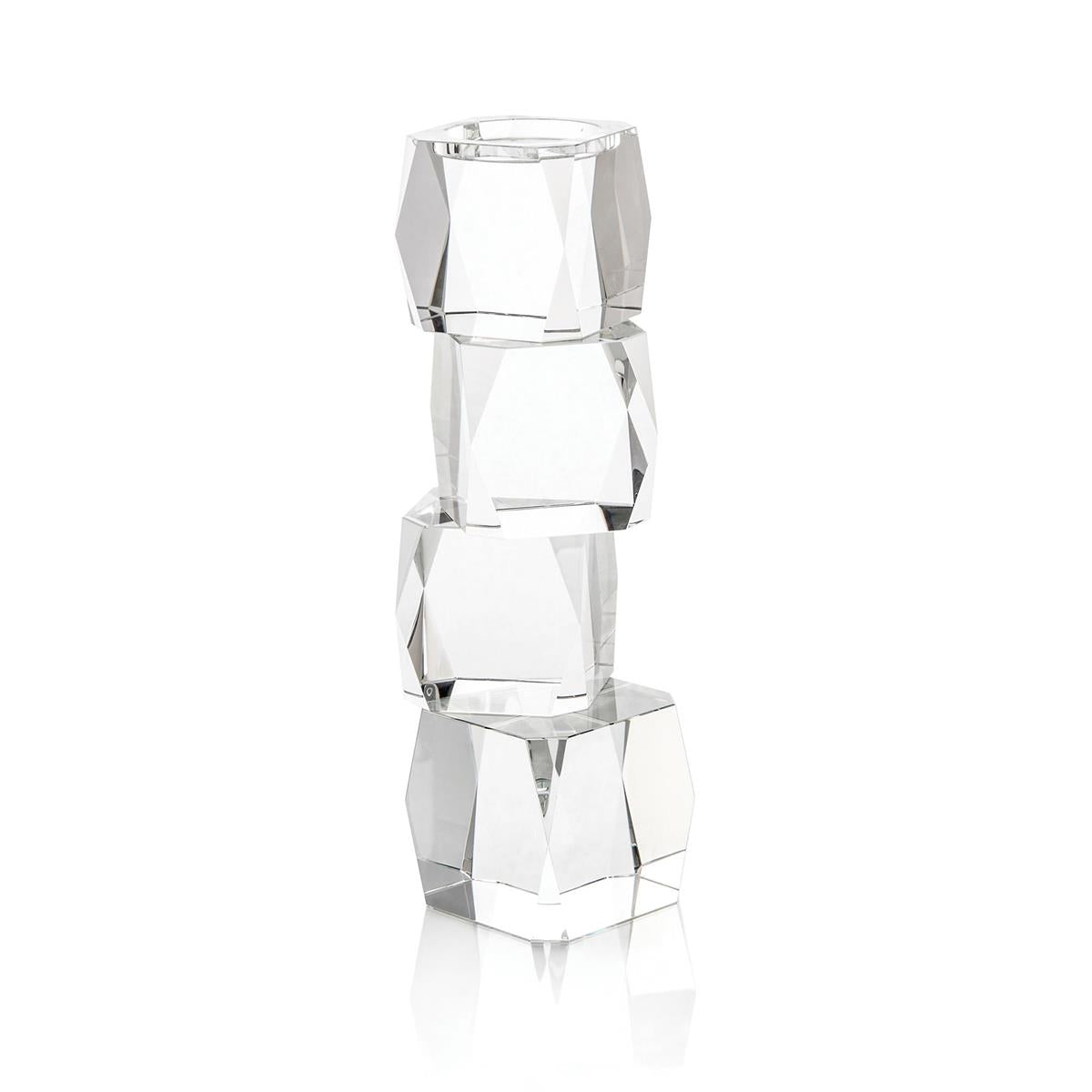 Crystal Cubist Candleholder – Art by John Richard | Sutter & Vale