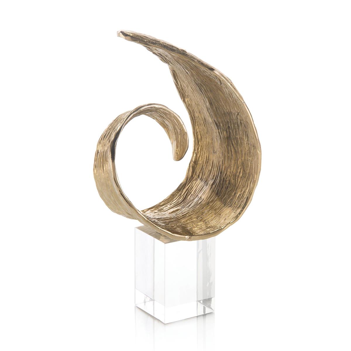 Organic Curl In Brass – Art by John Richard | Sutter & Vale