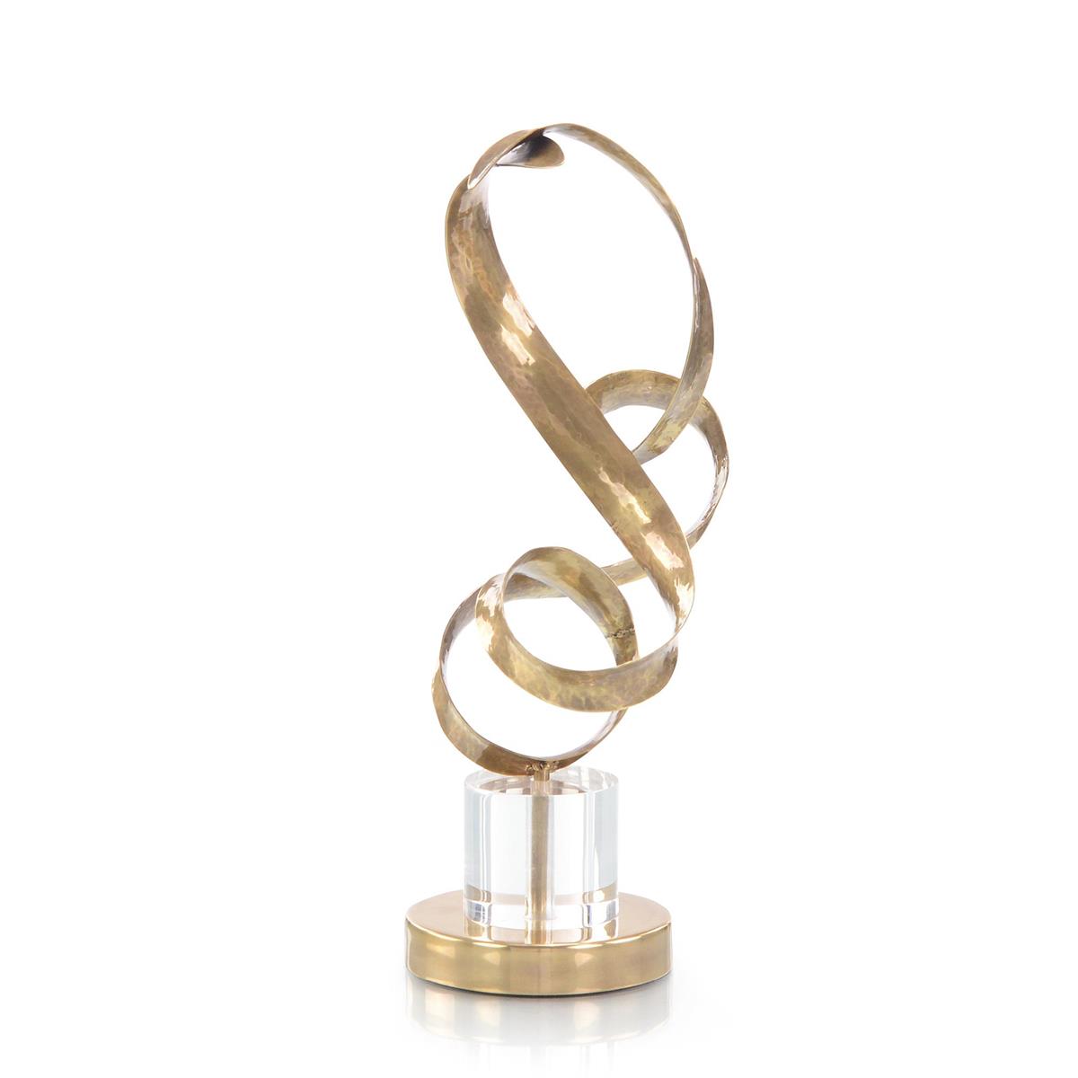 Antique Brass Sculptural Ribbons I – Art by John Richard | Sutter & Vale