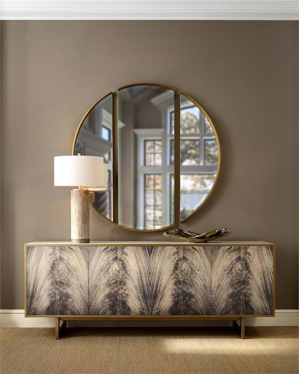 Set of Two Rippled Chargers in Gold by John Richard | Sutter & Vale