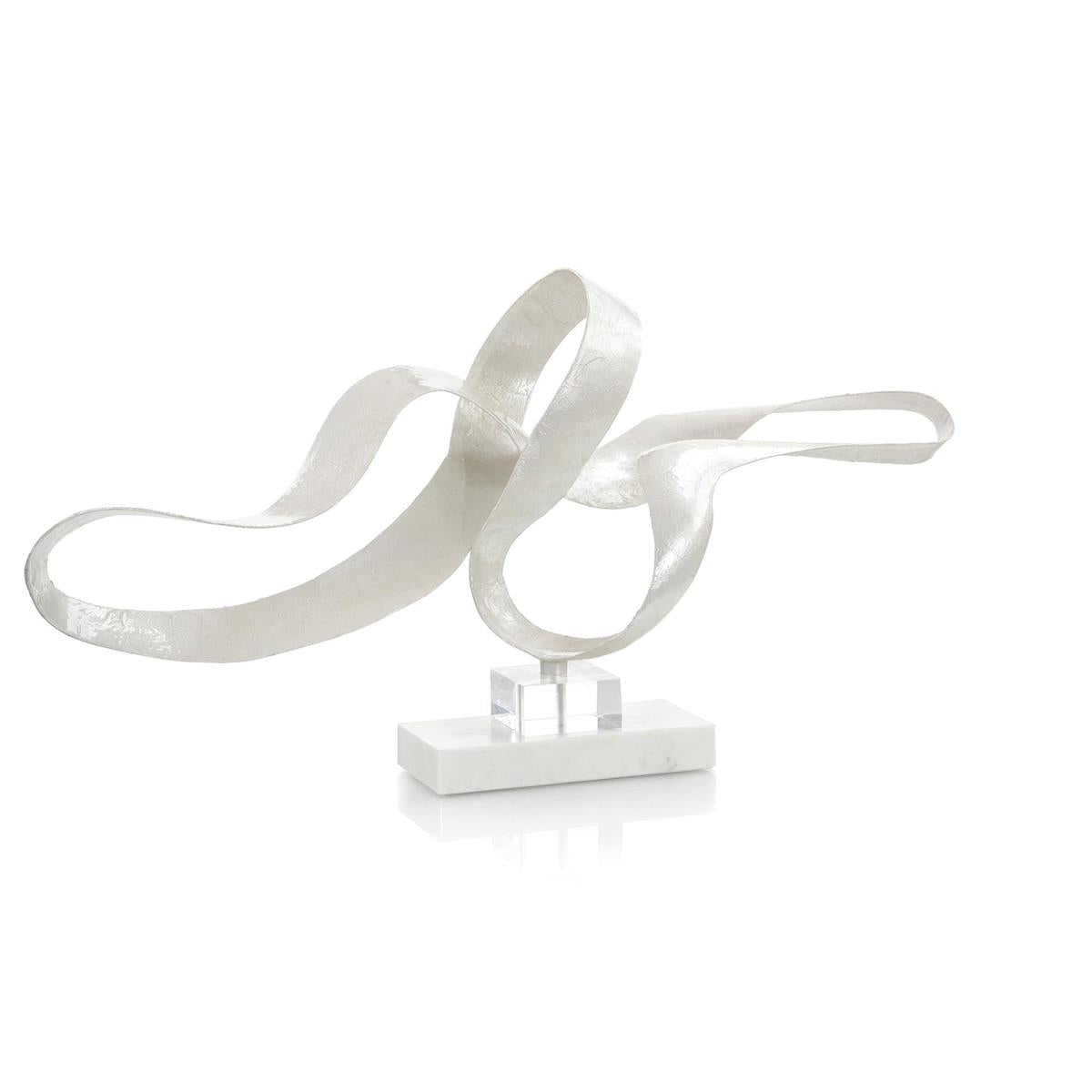 White Pearlized Sculpture – Art by John Richard | Sutter & Vale