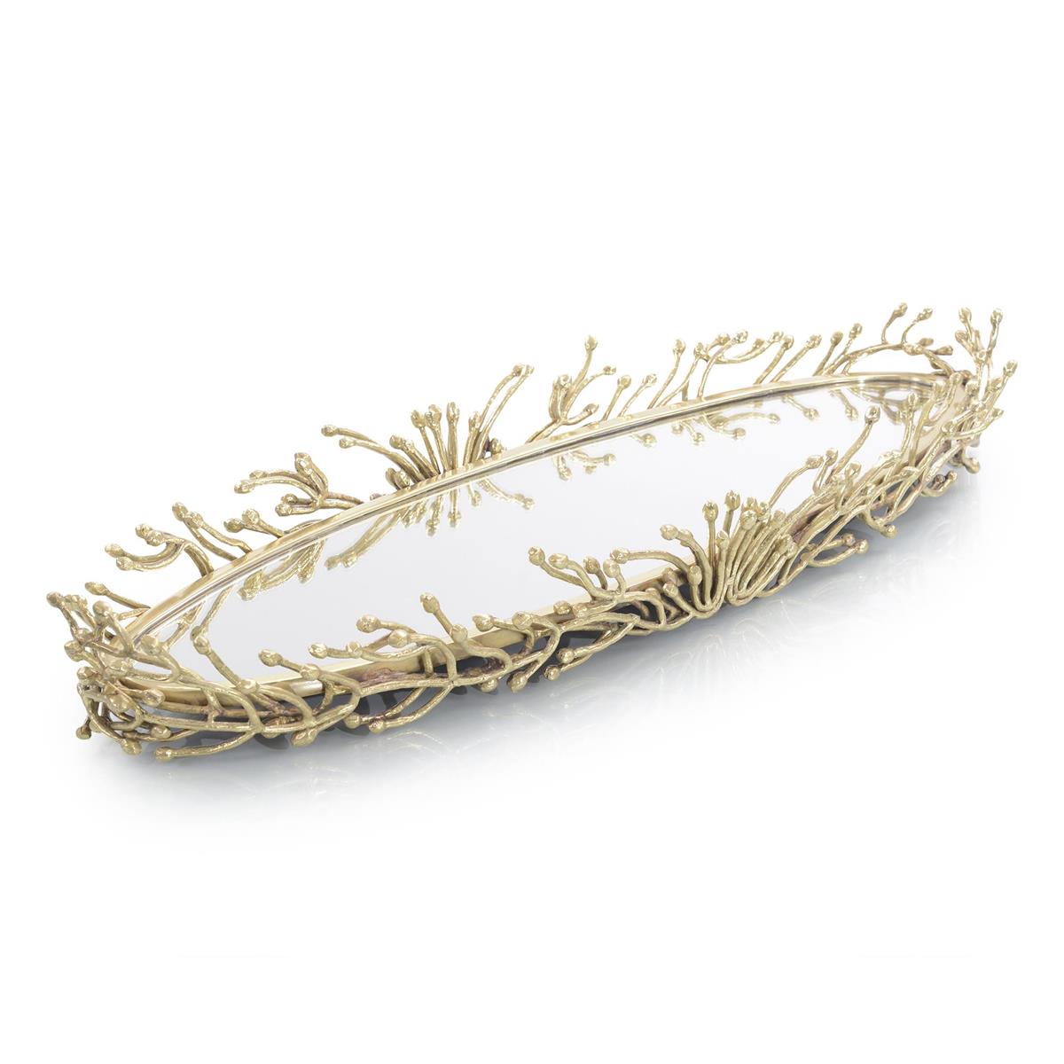 Brass Twig Mirrored Tray – Mirrors by John Richard | Sutter & Vale