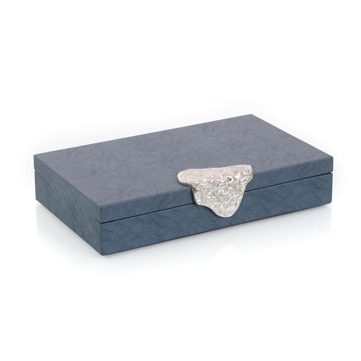 Gypsy Blue Leather Box I – Art by John Richard | Sutter & Vale