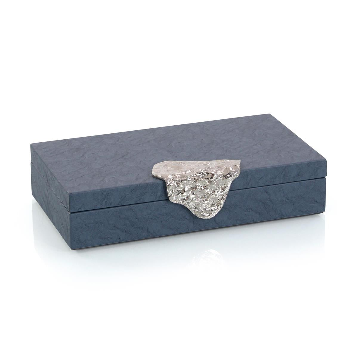 Gypsy Blue Leather Box II – Art by John Richard | Sutter & Vale