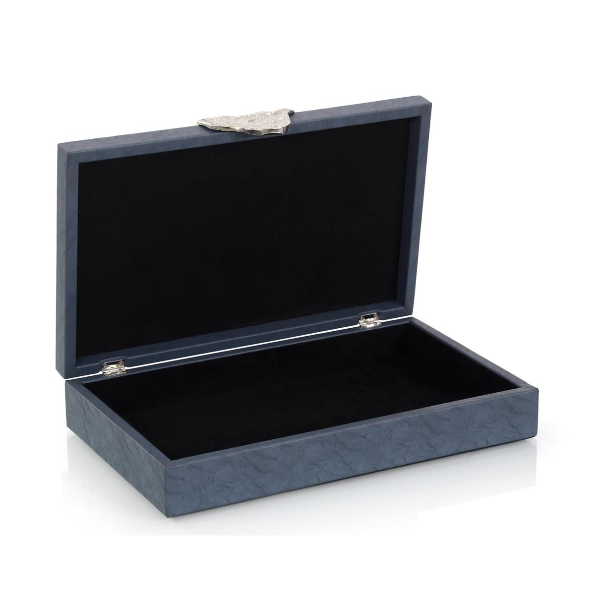 Gypsy Blue Leather Box II – Art by John Richard | Sutter & Vale