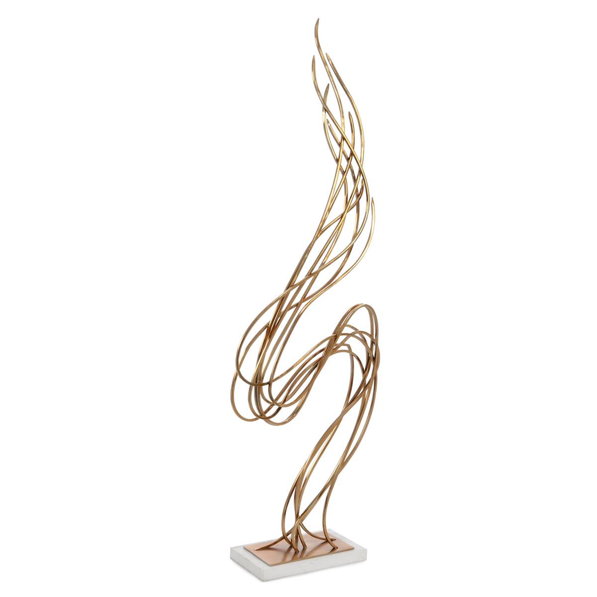 Windswept Brass Sculpture – Art by John Richard | Sutter & Vale