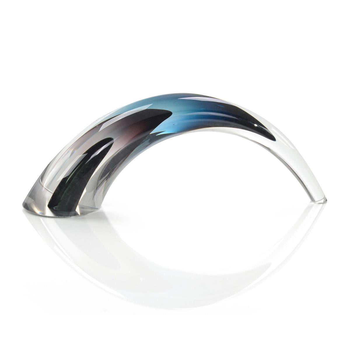 Handblown Grey, Violet, and Dark Blue Sculpture II – Art by John Richard | Sutter & Vale
